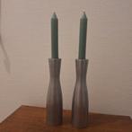 Vintage Ikea Erika Pekkari metalen kandelaren zilver grijs, Huis en Inrichting, Ophalen of Verzenden, Zo goed als nieuw, Metaal