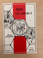 AJAX Programma boekje, Verzamelen, Ophalen of Verzenden, Zo goed als nieuw, Ajax, Boek of Tijdschrift