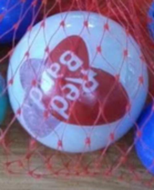 Netje met 5 grote knikkers ( Red Band - Nieuw) x4, Kinderen en Baby's, Speelgoed | Buiten | Los speelgoed, Nieuw, Ophalen of Verzenden