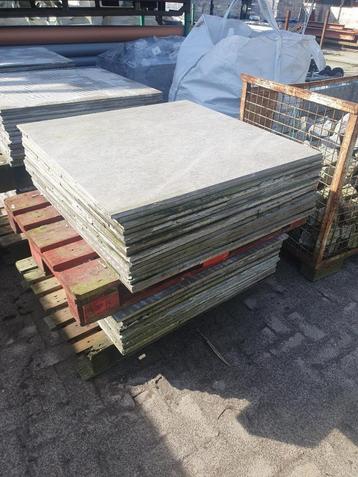 Terras tegel - Antraciet - 92x92 cm - Circa 65 m2 beschikbaar voor biedingen