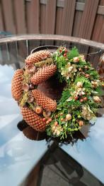 Handgemaakte Krans met Herfsttinten - 30cm, Ophalen of Verzenden, Nieuw