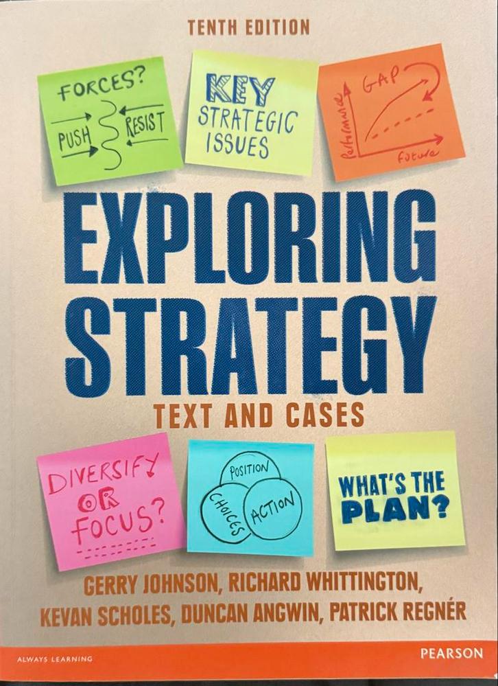 Exploring Strategy - Text and Cases, 10e editie, Boeken, Studieboeken en Cursussen, Zo goed als nieuw, HBO, Gamma, Ophalen of Verzenden