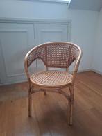 Mooi rotan stoel. Retro, Ophalen, Gebruikt, Bruin, Eén