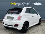 Fiat 500 C 1.2 500S Cabrio *16" *dig. display *distrib.riem, Gebruikt, 4 cilinders, Cabriolet, Leder en Stof