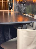 260 x 100 cm zwart geolied eiken tafel design VAN ROSSUM, 100 tot 150 cm, Eikenhout, 200 cm of meer, Ophalen of Verzenden