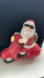 Kerstman op scooter met verlichting, Ophalen, Nieuw