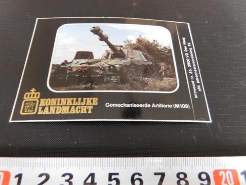 sticker Leger Landmacht Gemechaniseerde Artilerie M109, Verzamelen, Stickers, Zo goed als nieuw, Bedrijf of Vereniging, Ophalen