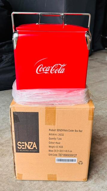 Retro coca cola koelbox ( NIEUW ) Senza  beschikbaar voor biedingen