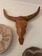 Wand decoratie houten skull, Ophalen of Verzenden, Zo goed als nieuw
