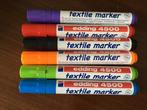 Textiel Stiften Edding 4500 6 kleuren Textile Marker, Verzenden, Potlood of Stift