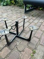 Smeedijzeren kandelaar hangend 35-35/30 cm. brutalisme., Ophalen, Overige materialen