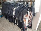 GROTE PARTIJ SHIRTS MET OPDRUK! CIRCA 200 STUKS, Ophalen, Nieuw, Overige maten, Zwart