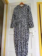 Tijger/ panterprint pak fleece teddy stof mt L/XL, Ophalen of Verzenden, Zo goed als nieuw, Carnaval