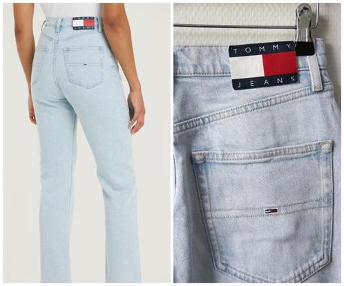 Tommy Hilfiger - jeans julie ultra high straight blauw 29 34, Kleding | Dames, Spijkerbroeken en Jeans, Zo goed als nieuw, W28 - W29 (confectie 36)