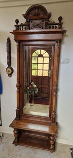 Grote antieke houten spiegelconsole, Antiek en Kunst, Ophalen, Overige vormen, 50 tot 100 cm, 200 cm of meer