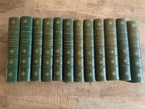 Masson 12 delige set Napoleon in luxe halfleren banden 1900, Antiek en Kunst, Antiek | Boeken en Bijbels, Ophalen of Verzenden