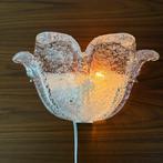 Wandlamp, Ice Glass, Murano, Italiaans, vintage, jr 60/70, Ophalen of Verzenden, Zo goed als nieuw, Glas