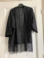 Kimonoachtig jasje zwarte en witte stippen Eksept mt M/L, Kleding | Dames, Truien en Vesten, Ophalen of Verzenden, Gedragen, Zwart