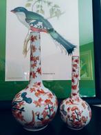 Twee stuks Imari steel vaasjes/steelvaasjes/pijpvaasjes, Ophalen of Verzenden