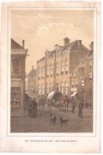 Arnhem Het gymnasium bij het Land-van de-Markt. 1880, Antiek en Kunst, Ophalen of Verzenden