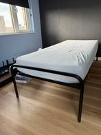 Kuperus metalen bedframe 90x220 incl matras, Huis en Inrichting, Ophalen, 90 cm, Eenpersoons, Zwart
