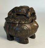 Oude Foo Dog Wierookbrander China Brons, Antiek en Kunst, Kunst | Niet-Westerse kunst, Ophalen of Verzenden