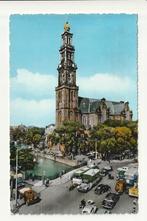 AMSTERDAM WESTERTOREN VRACHTWAGEN AUTO'S GVB M&K LEYLAND BUS, Verzamelen, Ophalen of Verzenden, 1960 tot 1980, Gelopen, Noord-Holland