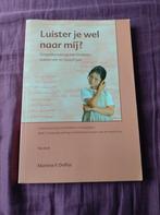 M.F. Delfos - Luister je wel naar mij, Ophalen of Verzenden, Zo goed als nieuw, M.F. Delfos