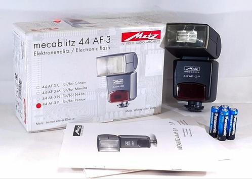 Metz mecablitz 44 AF-3 P Digitale Flitser voor Pentax, Audio, Tv en Foto, Fotografie | Flitsers, Zo goed als nieuw, Metz, Kantelbaar