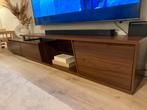 Walnoot Japandi tv meubel (uitschuifbaar), Ophalen, Zo goed als nieuw, 200 cm of meer, Minder dan 100 cm