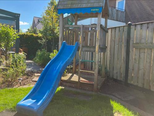 Jungle Gym speeltoestel, Kinderen en Baby's, Speelgoed | Buiten | Speeltoestellen, Gebruikt, Glijbaan, Zandbak, Ophalen