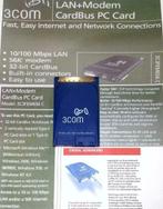 3Com 3C3FEM656 C PCMCIA netwerkkaart LAN 56K Xjack PC Card, Ophalen of Verzenden, 3COM