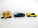 2 Matchbox autootjes en een trailer vintage, Ophalen of Verzenden, Gebruikt, Auto