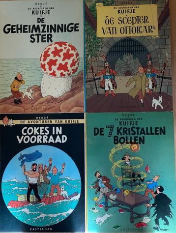 4 Kuifje stripboeken beschikbaar voor biedingen