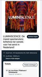2x LUMINISCENCE platinum met live koor op 29 dec.18:00uur, Twee personen