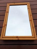 Oude spiegel, met bamboe lijst, Ophalen, Rechthoekig, Minder dan 50 cm