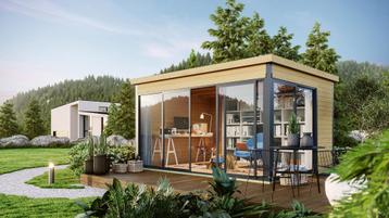 NIEUW luxe blokhut Domeo 4 Set beschikbaar voor biedingen