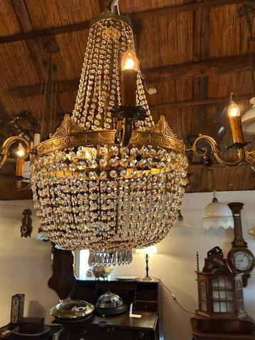 Luxe Kristallen Kroonluchter | 15 Lichtpunten | Nagekeken |  beschikbaar voor biedingen