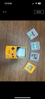 Gameboy color met 4 spelen pokemon en Mario, Ophalen of Verzenden, Game Boy Color, Zo goed als nieuw, Met games