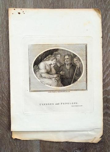 Gravure ets Ulysses and Penelope - Shelley pinxt Bestland beschikbaar voor biedingen