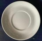 2 witte ontbijtborden, ontbijtbordjes met blauwe details, Ophalen of Verzenden, Nieuw, Bord(en)