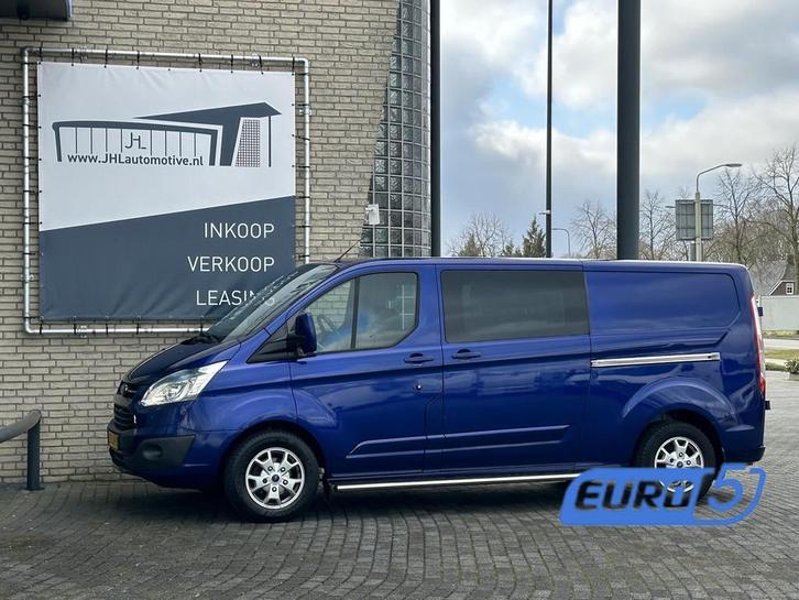 Ford Transit Custom 290 2.2 TDCI L2H1*DC*CAMERA*A/C*LEER*NAV, Auto's, Bestelauto's, Bedrijf, Te koop, ABS, Airbags, Airconditioning