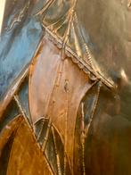 Gehamerd Koper - Schip op het water, Antiek en Kunst, Ophalen of Verzenden