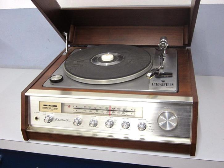 sharp fm multiplex tuner versterker pickup gs5500, Antiek en Kunst, Antiek | Tv's en Audio, Ophalen