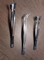 3x pincet voor postzegel verzamelaars., Ophalen of Verzenden, Verzamelalbum