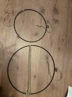 Zwarte metalen decoratieringen - 2 stuks, Ophalen, Zo goed als nieuw