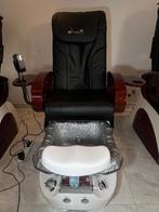 Spa Pedicure Stoel met Massage, Huis en Inrichting, Ophalen, Zwart, Hout, Zo goed als nieuw