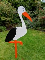 Geboortebord Ooievaar te huur, Ophalen, Gebruikt, Geboortebord