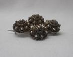 Zilveren antiek Zeeuwse knoppen broche nr.1086, Sieraden, Tassen en Uiterlijk, Antieke sieraden, Verzenden, Zilver, Broche