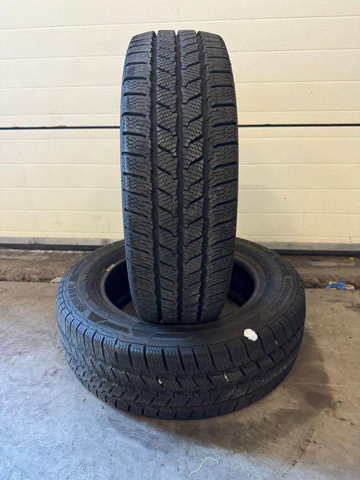 195-65-16 104/102R Continental VanWinterContact - Set 30.31, Auto-onderdelen, Banden en Velgen, Band(en), Winterbanden, Gebruikt